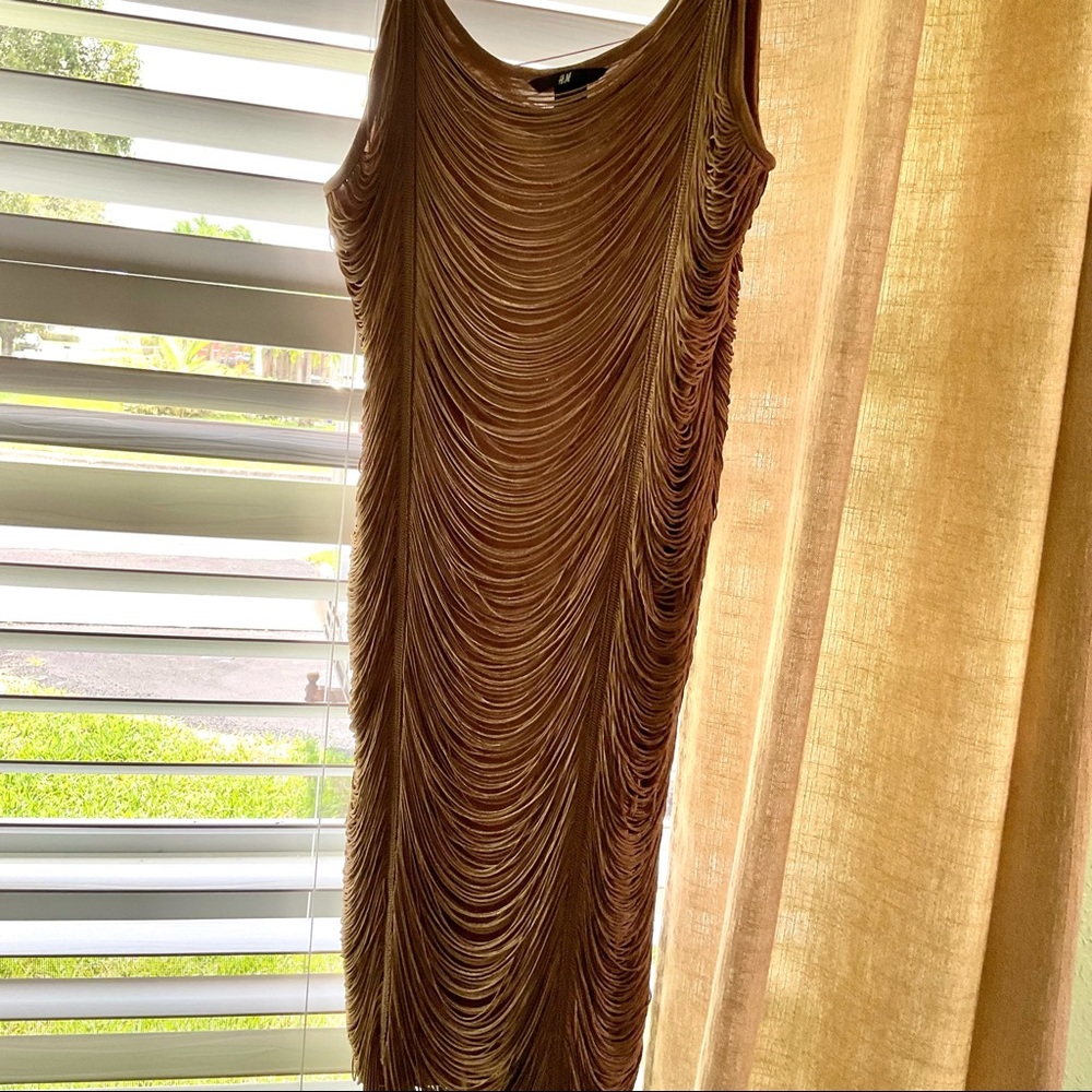👉H&M Draped Fringe Dress⚜️